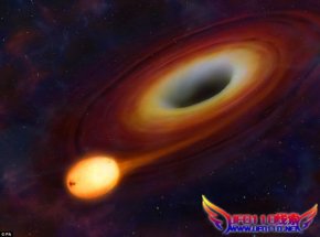 38亿光年外大质量黑洞撕裂恒星
