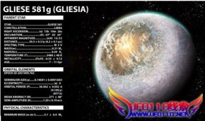 Gliese 581g人类第二个居住星球