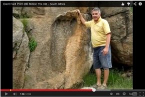 南非现清晰巨人脚印 存在逾31亿年