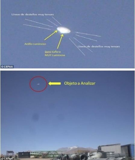 智利上空发现ufo飞碟图片 官方称不明飞行物真实