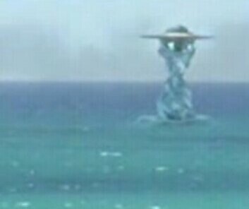 水中的碟状UFO