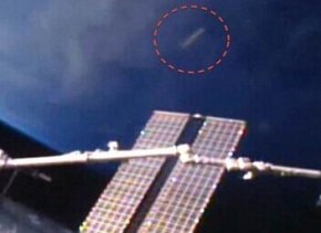 UFO掠过国际太空站？半透明呈雪茄状【视频】