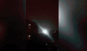 俄罗斯疑似UFO的物体白光的球状物