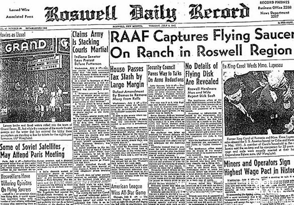 “外星人真实存在”罗斯威尔飞碟事件当时警长爆料